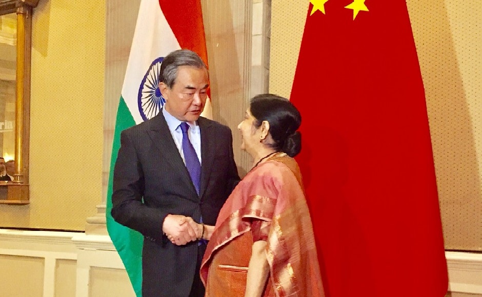 Sushma Swaraj met her Chinese counterpart Wang Yi to further its bilateral ties with China. India also urged for support from Russia, South Africa and Brazil, along with China to create a new security forum to counter terrorism and radicalisation. Twitter@RaveeshKumar Sushma Swaraj met her Chinese counterpart Wang Yi to further its bilateral ties with China. India also urged for support from Russia, South Africa and Brazil, along with China to create a new security forum to counter terrorism and radicalisation. Twitter@RaveeshKumar