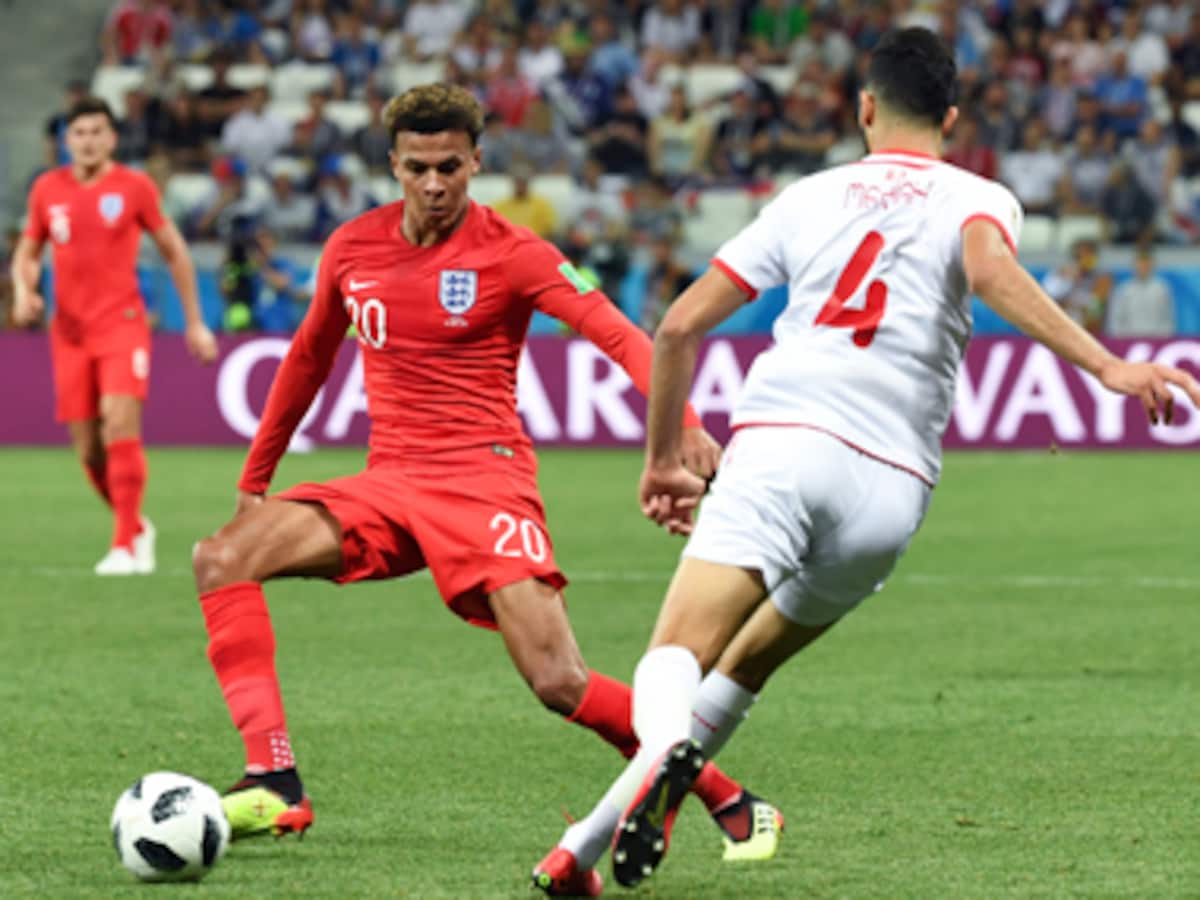 Dele Alli of England during the 2018 FIFA World Cup Group G match