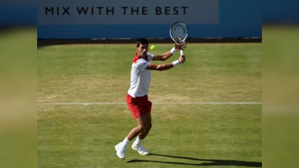 Novak Djokovic insists he is not a favourite for Wimbledon despite reaching quarters at Queen's Club Championships