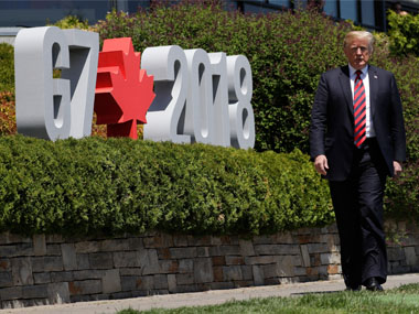 G7 Summit: Donald Trump deepens divide over call to readmit Russia; other member nations oppose US trade tariffs G7 Summit: Donald Trump deepens divide over call to readmit Russia; other member nations oppose US trade tariffs