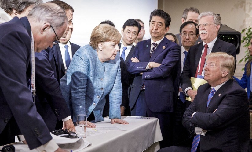G-7 Summit: Photo of Angela Merkel, Donald Trump captures tensions at Quebec meet