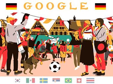 FIFA World Cup 2018: Google Doodle celebrates football culture of Brazil, Germany, Mexico and other nations on Day 14 FIFA World Cup 2018: Google Doodle celebrates football culture of Brazil, Germany, Mexico and other nations on Day 14