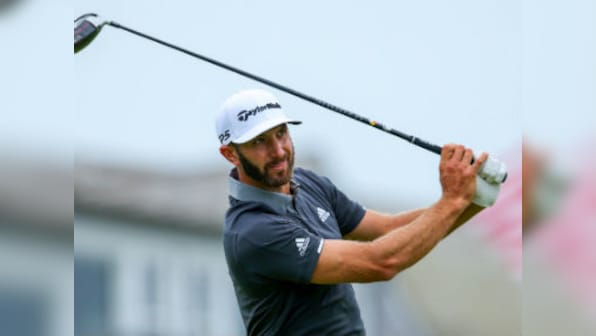 US Open golf 2018: Dustin Johnson takes charge as Tiger Woods misses cut in first appearance at event since 2015