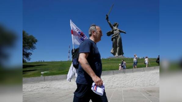 FIFA World Cup 2018: In ‘hero city’ of Volgograd, England fans see a glimpse of Russian soul