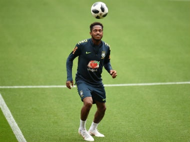 razil's midfielder Fred takes part in a training session. AFP