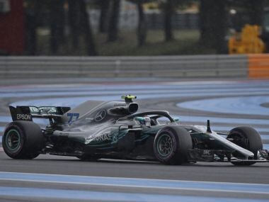Mercedes driver Valtteri Bottas steers his car during practice at the French GP. AP