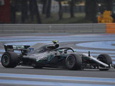 French Grand Prix: Valtteri Bottas tops times before storm halts final practice; Brendon Hartley to start at back of grid