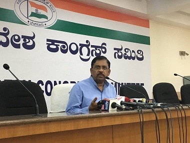 File image of G. Parameshwara. Twitter@INCKarnataka