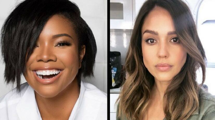 Gabriella Union (left) and Jessica Alba (right). Images via Instagram