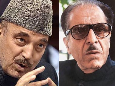 File image of Congress leaders Ghulam Nabi Azad and Saifuddin Soz.