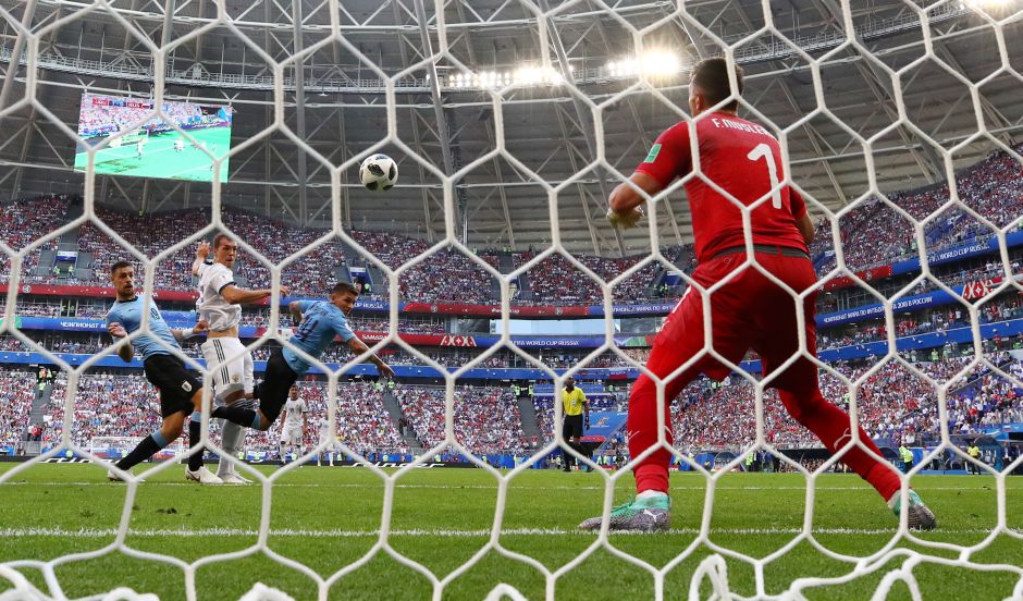 Uruguay's Fernando Muslera saves a shot on goal. Reuters Uruguay's Fernando Muslera saves a shot on goal. Reuters