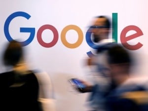 Google logo pictured during the Viva Tech summit. Image: Reuters