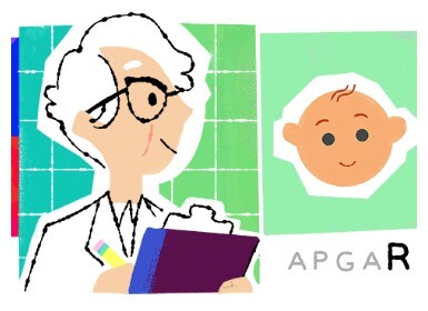 Google Doodle showing Dr. Virginia Apagar.