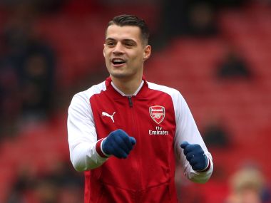 Arsenal's Granit Xhaka. Reuters