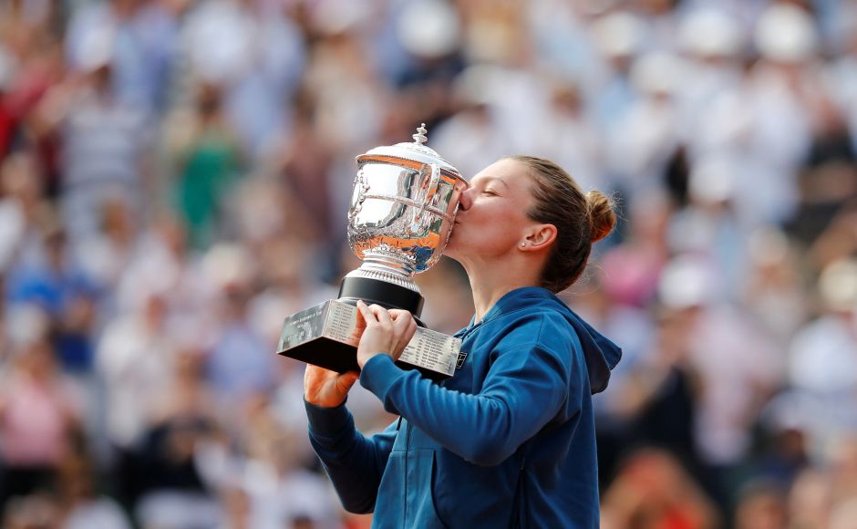 Simona Halep celebrates by kissing the trophy. Halep’s win was one of the most popular for many years at Roland Garros and at times during the match the support for the 26-year-old was deafening. Reuters Simona Halep celebrates by kissing the trophy. Halep’s win was one of the most popular for many years at Roland Garros and at times during the match the support for the 26-year-old was deafening. Reuters