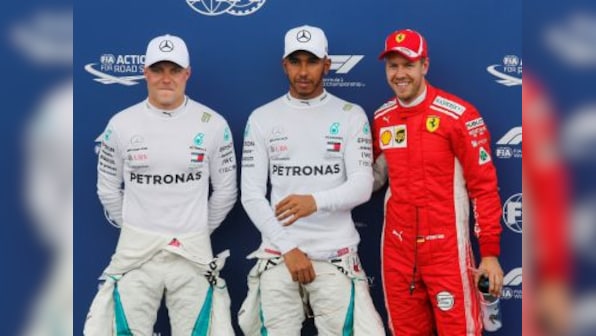 French Grand Prix: Lewis Hamilton takes pole ahead of teammate Valtteri Bottas after rain-hit, crash-marred qualifying