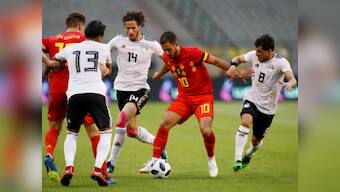 FIFA World Cup 2018: Eden Hazard shines as Belgium ease past Mohamed Salah-less Egypt in warm-up match