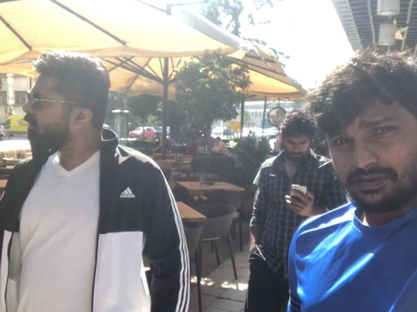 Simbu in Serbia for Chekka Chivantha Vaanam shoot.
