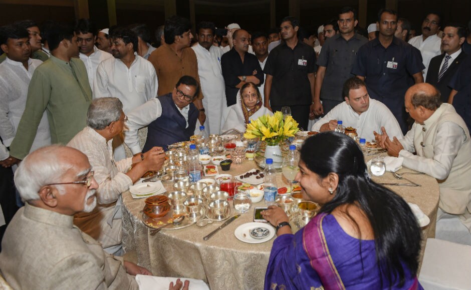Earlier, leaders of some Opposition parties met at a different location to discuss possibilities of a larger alliance. PTI Earlier, leaders of some Opposition parties met at a different location to discuss possibilities of a larger alliance. PTI