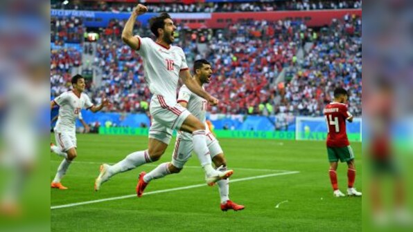 FIFA World Cup 2018: Morocco's Aziz Bouhaddouz scores own goal in injury-time to gift victory to Iran