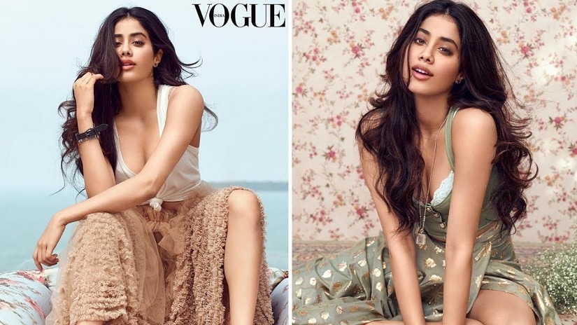 Janhvi Kapoor in a Vogue cover issue. Image via Twitter