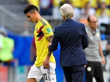 FIFA World Cup 2018: Colombia coach Jose Pekerman concerned over James Rodriguezs fitness ahead of knockout clash
