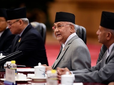 File image of Nepal's prime minister KP Sharma Oli. AP