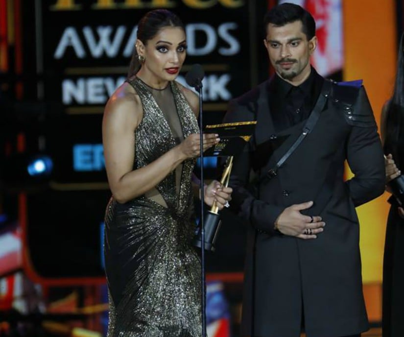 Karan Singh Grover with Bipasha Basu on IIFA Awards 2017. Image from Facebook
