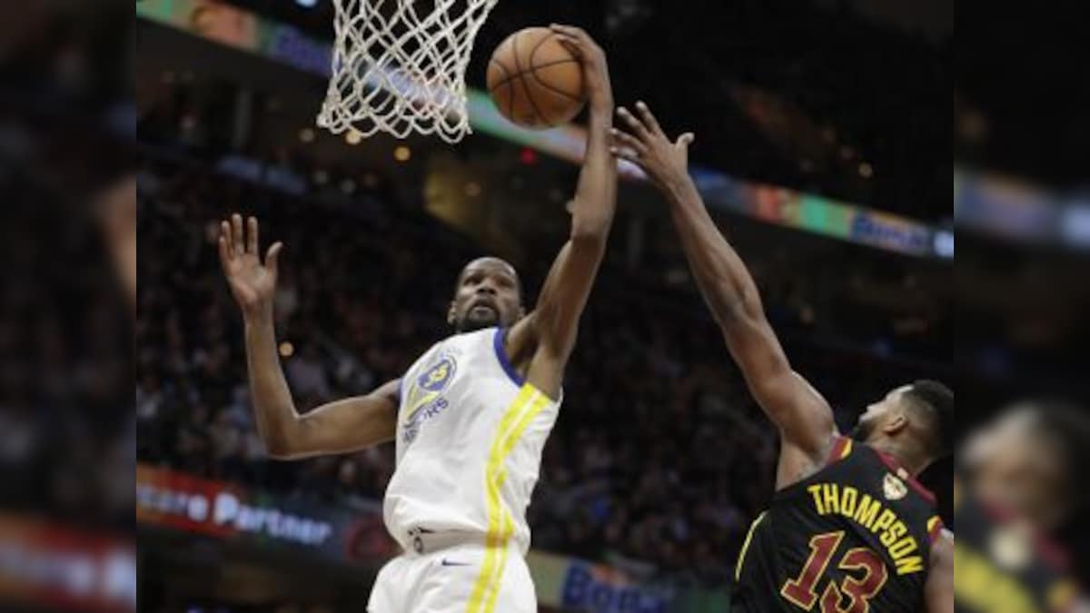 NBA Finals 2019: Warriors forward Kevin Durant to miss Game 4 due to calf strain, Klay Thomspon could return