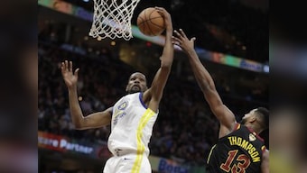 NBA Finals 2019: Warriors forward Kevin Durant to miss Game 4 due to calf strain, Klay Thomspon could return