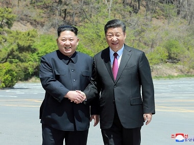 North Korean leader Kim Jong-un with China's president Xi Jinping. Reuters