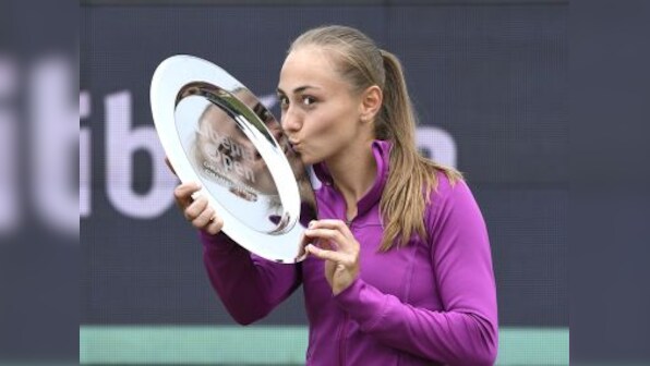 Libema Open: Aleksandra Krunic fights back from the brink against Kirsten Flipkens to lift her maiden WTA title