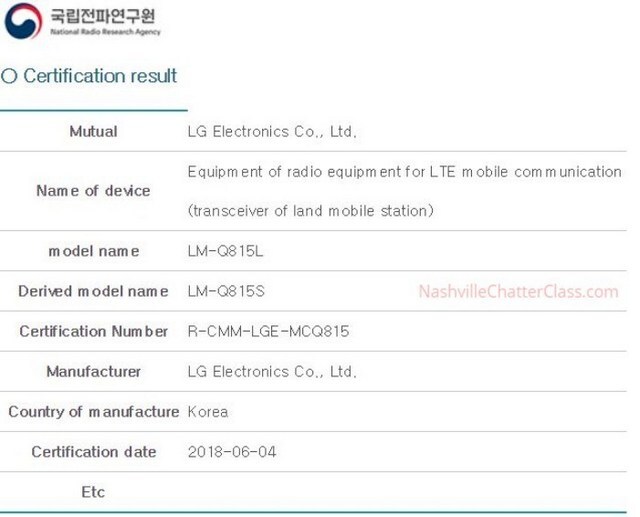 LG Q8 Plus spotted on Korean bench-marking website.