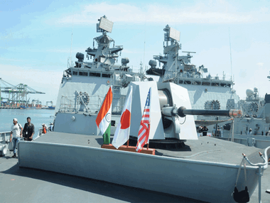 Indian, American and Japanese navies to participate in Malabar naval exercise beginning next week Indian, American and Japanese navies to participate in Malabar naval exercise beginning next week