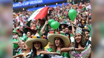 FIFA World Cup 2018: Mexican wave washes over Moscow as vibrant fans celebrate team's victory over Germany
