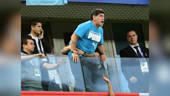 FIFA World Cup 2018: Diego Maradona treated by paramedics after falling ill while cheering Argentina's victory