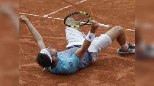French Open 2018: Unseeded Marco Cecchinato takes Roland Garros by storm two years on from match-fixing ban