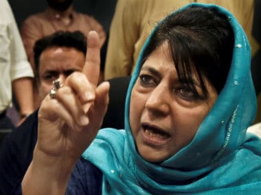File image of former chief minister of Jammu and Kashmir Mehbooba Mufti. PTI