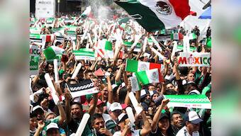 FIFA World Cup 2018: Mexican fans swarm South Korean embassy as Germany's elimination sends North American side to knockouts