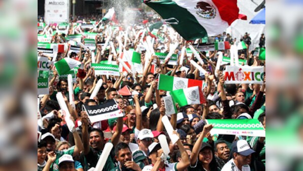 FIFA World Cup 2018: Mexican fans swarm South Korean embassy as Germany's elimination sends North American side to knockouts