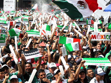 FIFA World Cup 2018: Mexican fans swarm South Korean embassy as Germany's elimination sends North American side to knockouts FIFA World Cup 2018: Mexican fans swarm South Korean embassy as Germany's elimination sends North American side to knockouts