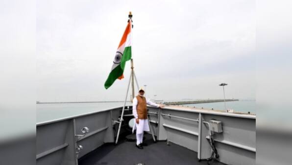Narendra Modi in Singapore: PM visits Changi Naval Base, meets officers of Indian Navy, Royal Singapore Navy