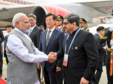 Narendra Modi arrives in Qingdao to attend SCO summit; security, trade likely to be key focus areas Narendra Modi arrives in Qingdao to attend SCO summit; security, trade likely to be key focus areas