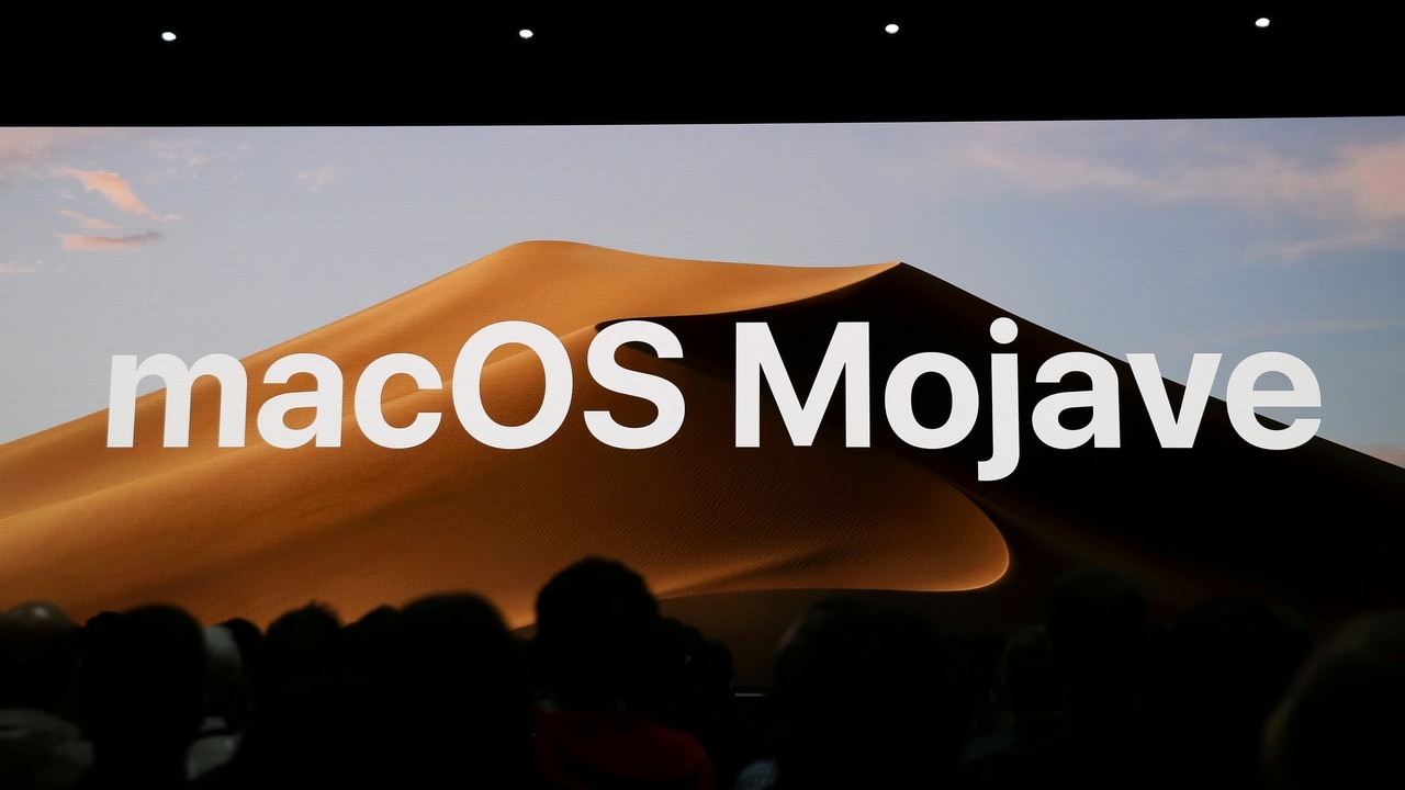 Apple introduces the upcoming MacOS Mojave at the Apple Worldwide Developer Conference (WWDC). Image: Reuters