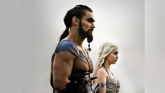 Game of Thrones stars Emilia Clarke, Jason Momoa reunite at cast party, recreate Dirty Dancing lift on Iron Throne