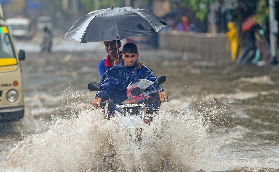 On Saturday, according to the Brihanmumbai Municipal Corporation (BMC), the city was deluged with 76 millimetre rains till 6 pm, and the eastern and western suburbs received 28 milimetre and 32 millimetre respectively. PTI On Saturday, according to the Brihanmumbai Municipal Corporation (BMC), the city was deluged with 76 millimetre rains till 6 pm, and the eastern and western suburbs received 28 milimetre and 32 millimetre respectively. PTI
