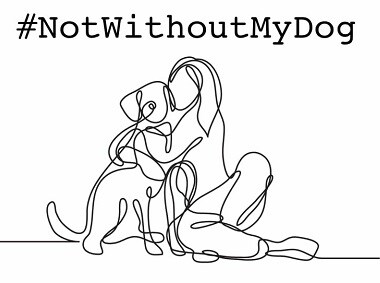 The logo of the #NotWithoutMyDog campaign. Image Courtesy: Anoopa Anand