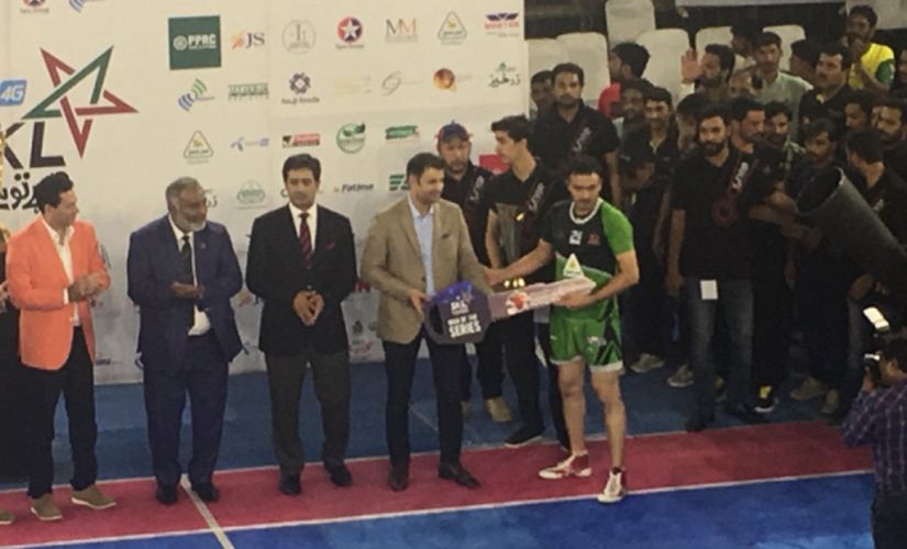 Nasir Al was named 'Player of the League' in Pakistan's inaugural Super Kabaddi League. Image credit: Twitter/ @Super_Kabaddi