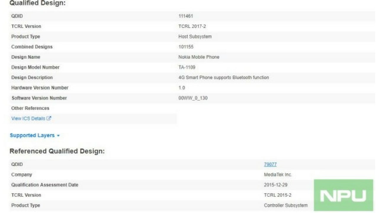Nokia Bluetooth certification. Image: Nokiapoweruser