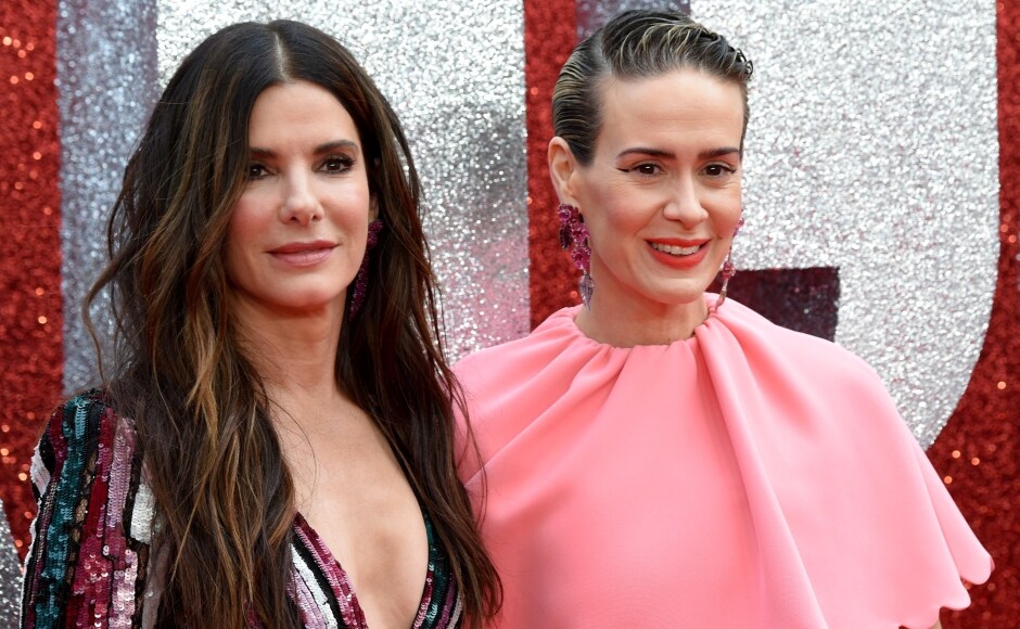 Sandra Bullock and Sarah Paulson on the red carpet. Agence France Presse/ Anthony Harvey Sandra Bullock and Sarah Paulson on the red carpet. Agence France Presse/ Anthony Harvey